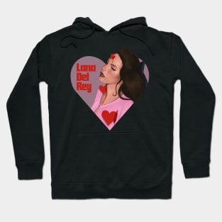 Lana 3 red hearts Hoodie